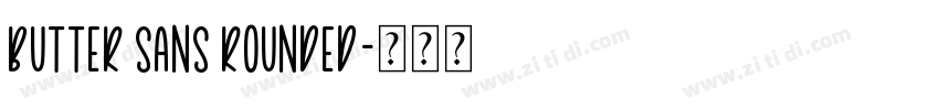 butter sans Rounded字体转换